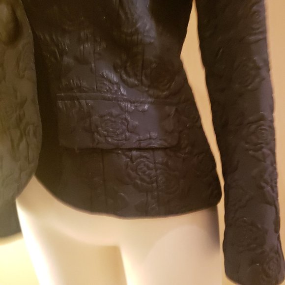 Anne Fontaine Paris Black Floral Natalia Jacket - Picture 14 of 16